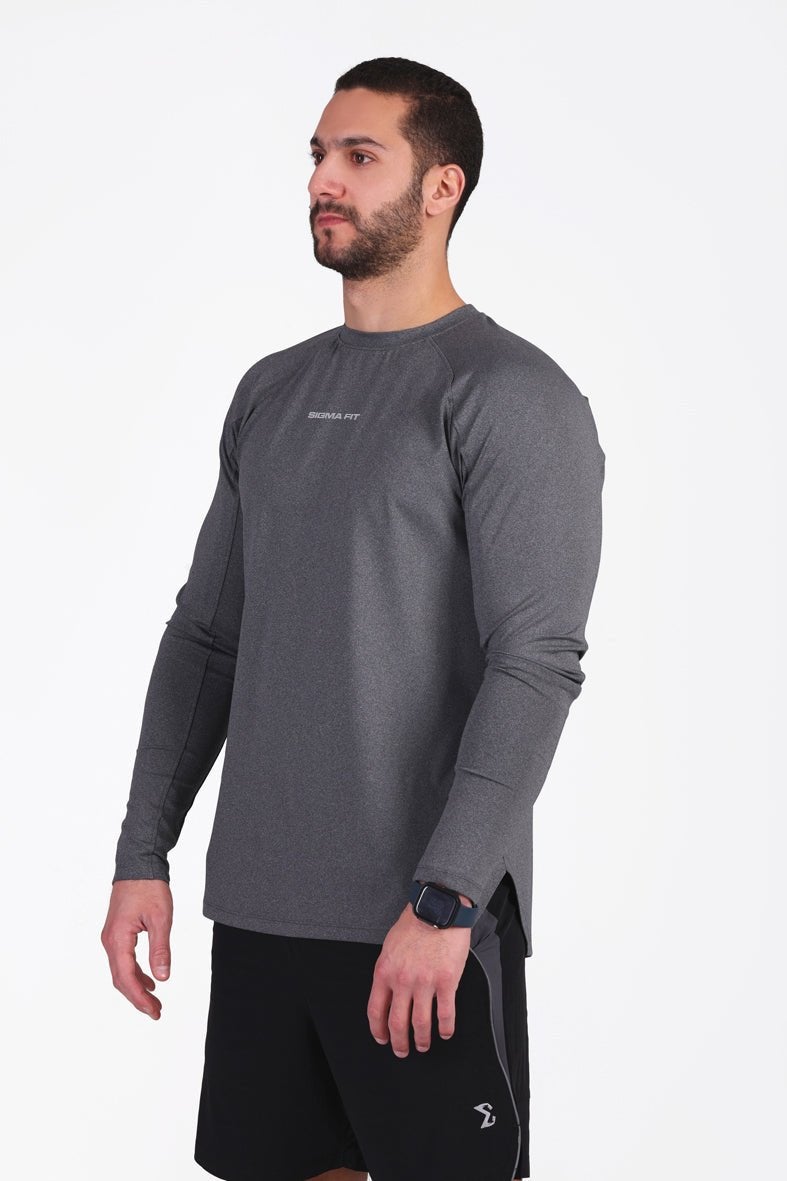 SIGMA FIT Warm Lock Tee Light Heather Gray - Image 3